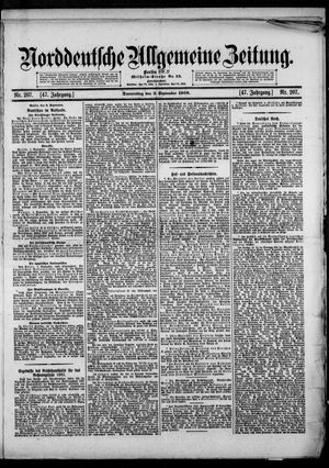 Norddeutsche allgemeine Zeitung vom 03.09.1908