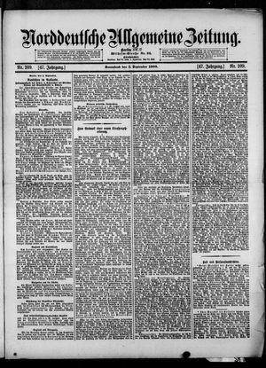 Norddeutsche allgemeine Zeitung vom 05.09.1908