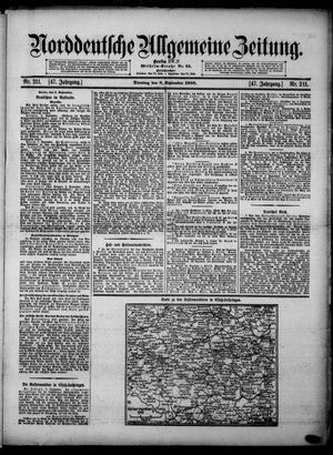 Norddeutsche allgemeine Zeitung vom 08.09.1908