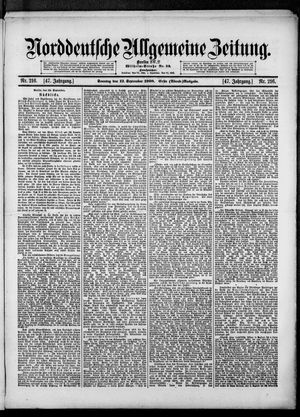 Norddeutsche allgemeine Zeitung on Sep 13, 1908