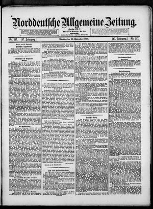 Norddeutsche allgemeine Zeitung vom 15.09.1908