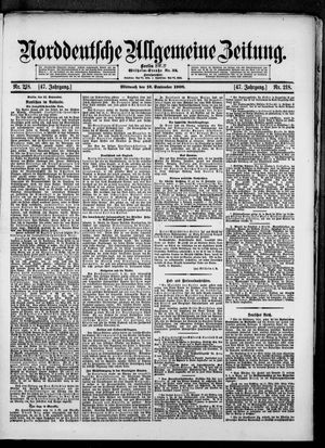 Norddeutsche allgemeine Zeitung vom 16.09.1908
