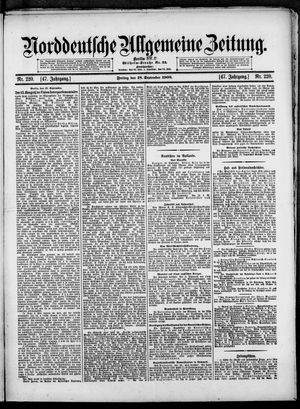 Norddeutsche allgemeine Zeitung vom 18.09.1908