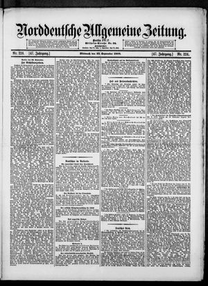 Norddeutsche allgemeine Zeitung vom 23.09.1908