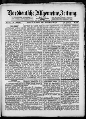 Norddeutsche allgemeine Zeitung vom 27.09.1908