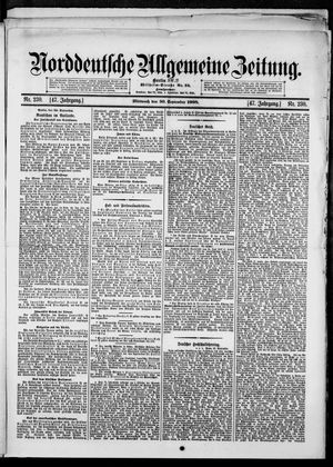 Norddeutsche allgemeine Zeitung vom 30.09.1908
