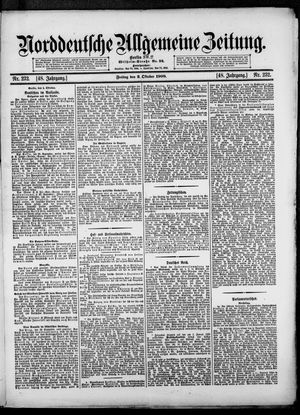 Norddeutsche allgemeine Zeitung vom 02.10.1908