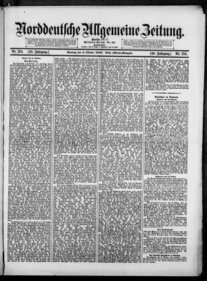 Norddeutsche allgemeine Zeitung vom 04.10.1908