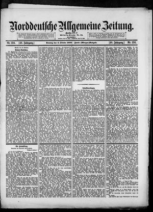 Norddeutsche allgemeine Zeitung vom 04.10.1908