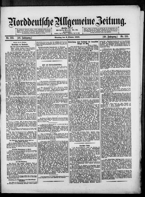 Norddeutsche allgemeine Zeitung vom 06.10.1908
