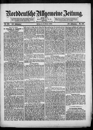 Norddeutsche allgemeine Zeitung on Oct 9, 1908