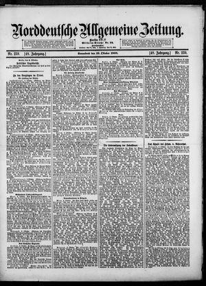 Norddeutsche allgemeine Zeitung vom 10.10.1908