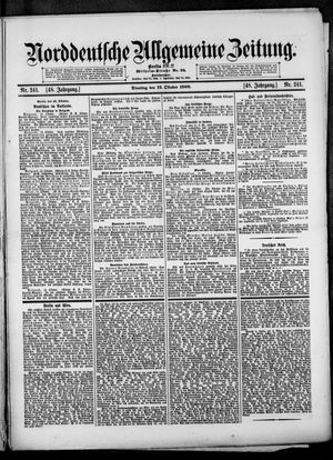 Norddeutsche allgemeine Zeitung on Oct 13, 1908