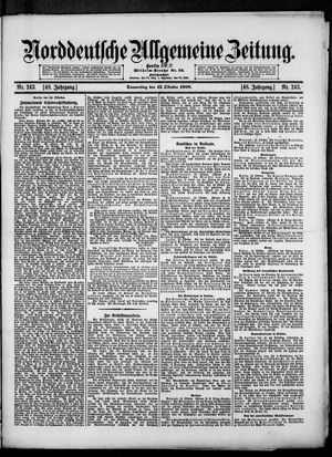 Norddeutsche allgemeine Zeitung vom 15.10.1908