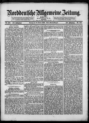 Norddeutsche allgemeine Zeitung vom 18.10.1908