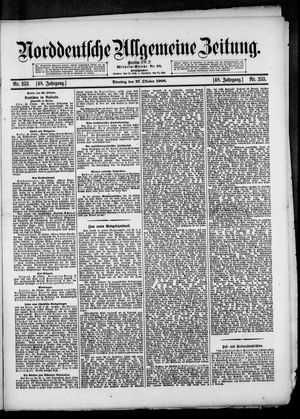 Norddeutsche allgemeine Zeitung vom 27.10.1908