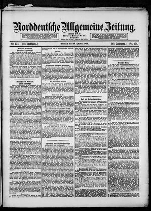Norddeutsche allgemeine Zeitung vom 28.10.1908