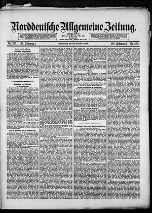 Norddeutsche allgemeine Zeitung vom 29.10.1908