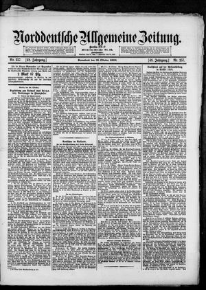 Norddeutsche allgemeine Zeitung on Oct 31, 1908
