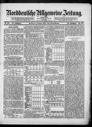 Norddeutsche allgemeine Zeitung vom 01.11.1908