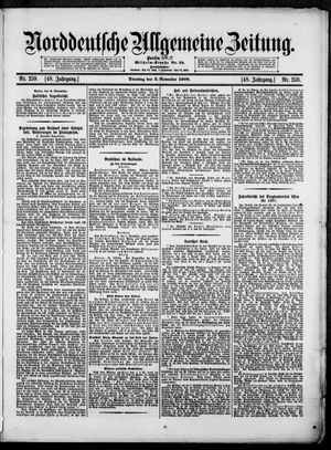 Norddeutsche allgemeine Zeitung vom 03.11.1908