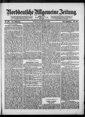 Norddeutsche allgemeine Zeitung on Nov 5, 1908