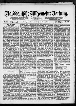 Norddeutsche allgemeine Zeitung vom 08.11.1908