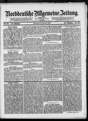 Norddeutsche allgemeine Zeitung vom 10.11.1908