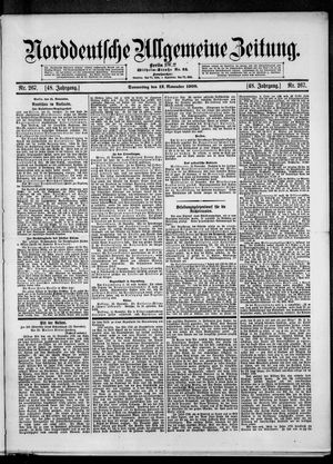 Norddeutsche allgemeine Zeitung vom 12.11.1908