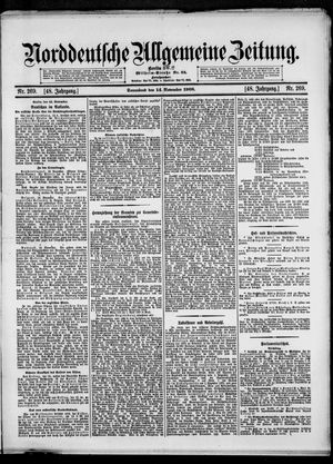 Norddeutsche allgemeine Zeitung vom 14.11.1908