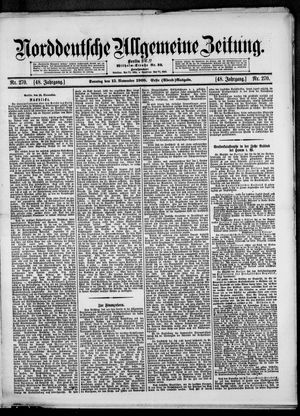 Norddeutsche allgemeine Zeitung vom 15.11.1908