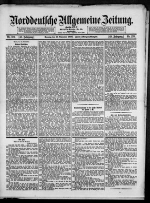 Norddeutsche allgemeine Zeitung vom 15.11.1908