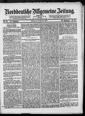 Norddeutsche allgemeine Zeitung vom 17.11.1908