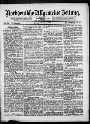 Norddeutsche allgemeine Zeitung vom 20.11.1908