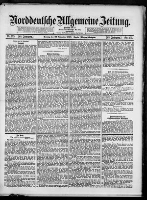Norddeutsche allgemeine Zeitung vom 22.11.1908