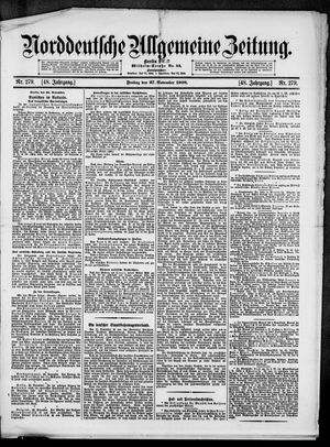 Norddeutsche allgemeine Zeitung vom 27.11.1908