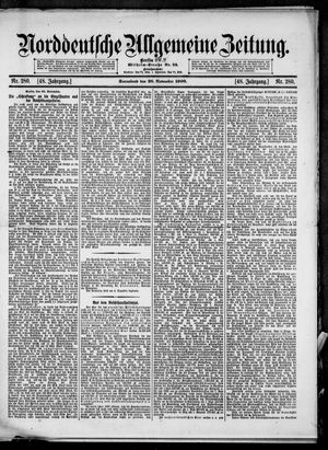 Norddeutsche allgemeine Zeitung vom 28.11.1908