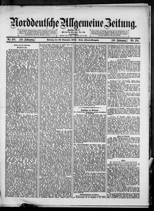 Norddeutsche allgemeine Zeitung vom 29.11.1908