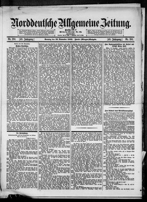 Norddeutsche allgemeine Zeitung vom 29.11.1908