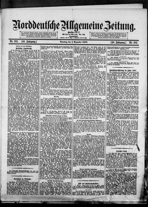 Norddeutsche allgemeine Zeitung on Dec 1, 1908