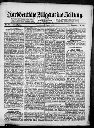 Norddeutsche allgemeine Zeitung vom 03.12.1908