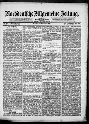 Norddeutsche allgemeine Zeitung vom 05.12.1908