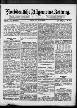 Norddeutsche allgemeine Zeitung vom 08.12.1908