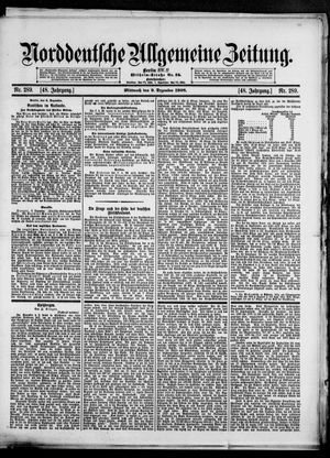 Norddeutsche allgemeine Zeitung vom 09.12.1908