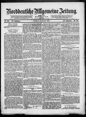 Norddeutsche allgemeine Zeitung vom 15.12.1908