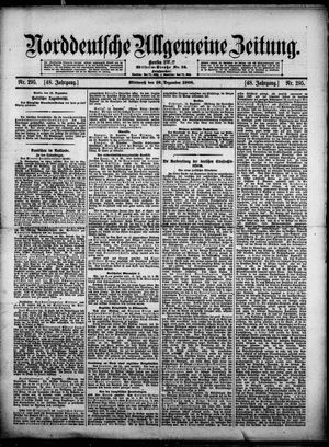 Norddeutsche allgemeine Zeitung vom 16.12.1908