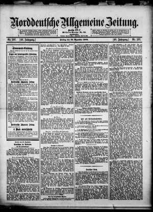 Norddeutsche allgemeine Zeitung vom 18.12.1908