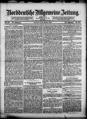 Norddeutsche allgemeine Zeitung vom 19.12.1908