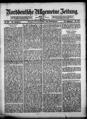 Norddeutsche allgemeine Zeitung vom 20.12.1908