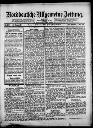 Norddeutsche allgemeine Zeitung vom 20.12.1908